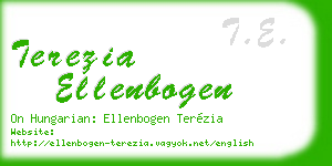 terezia ellenbogen business card