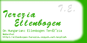 terezia ellenbogen business card
